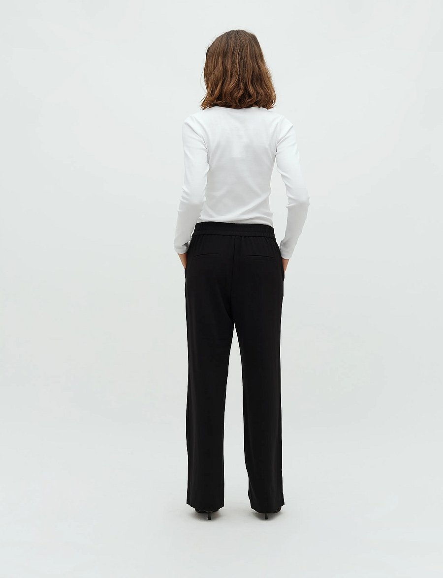 MBYM - Phillipa - hose mit geradem bein - black - 3