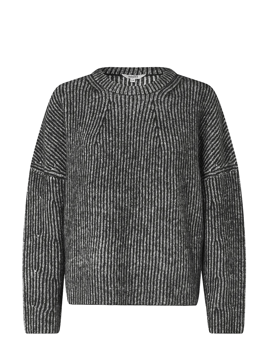 mbyM - Gillian Contrast-M - striktrøjer - black contrast - 1