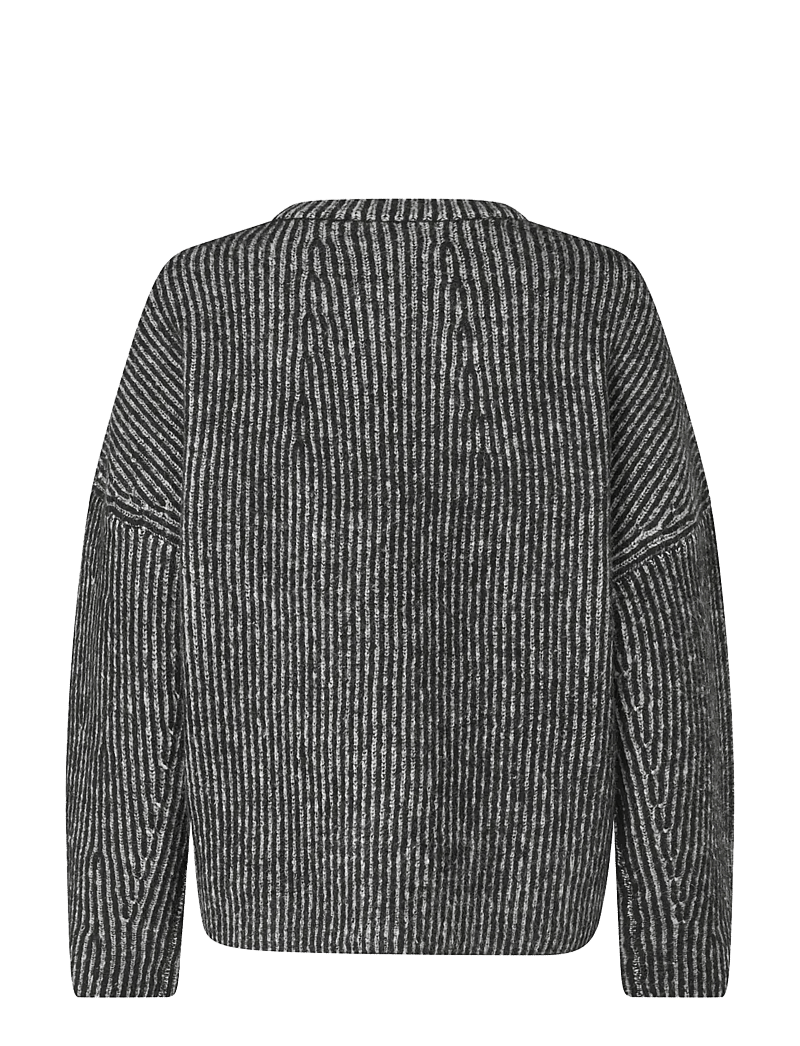 mbyM - Gillian Contrast-M - stickade tröjor - black contrast - 2