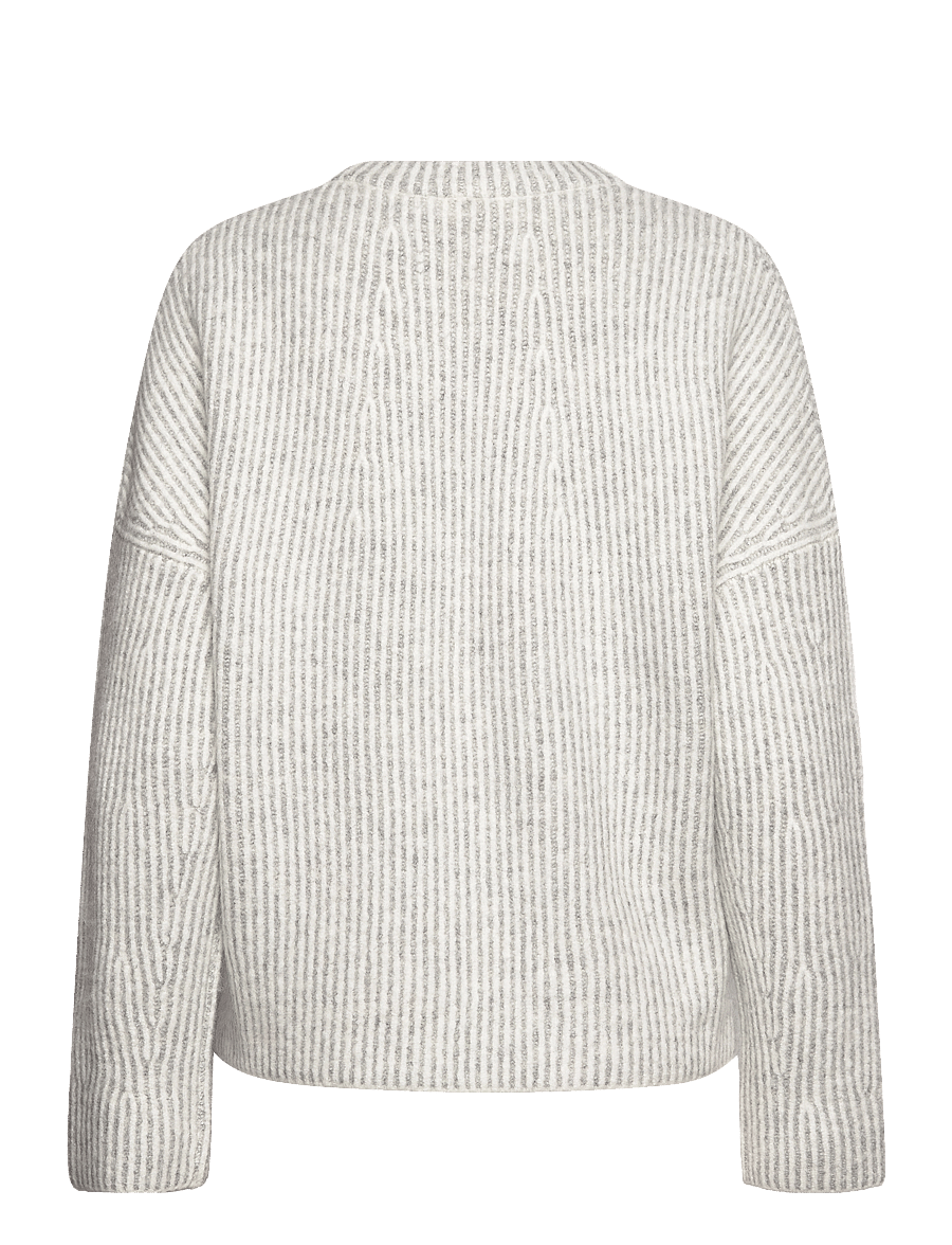 mbyM - Gillian Contrast-M - jumpers - light grey mix - 2