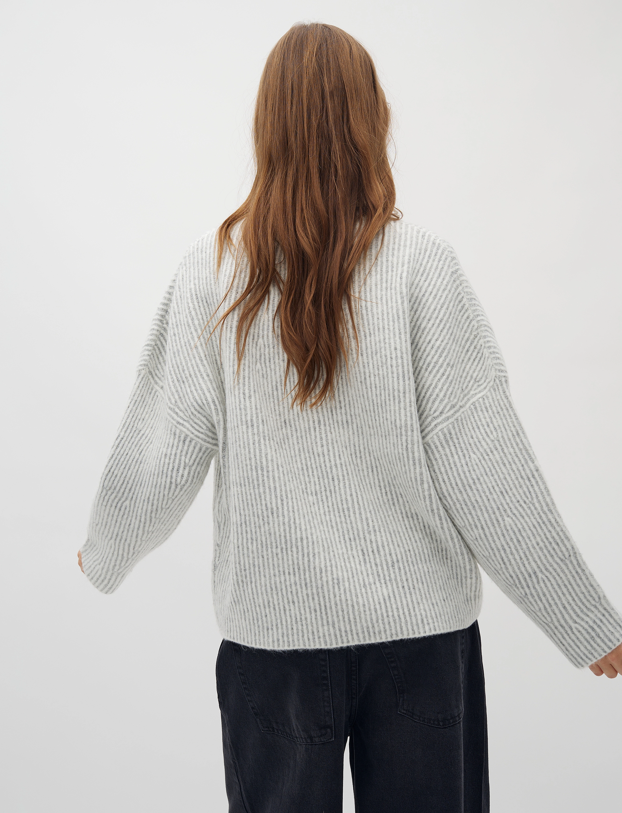 mbyM - Gillian Contrast-M - džemprid - light grey mix - 4