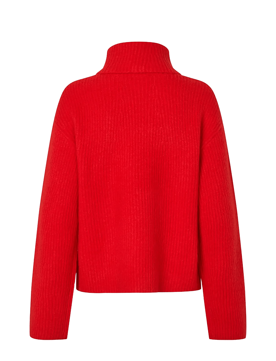 MBYM - Kemina-M - rollkragenpullover - deep red mix - 2
