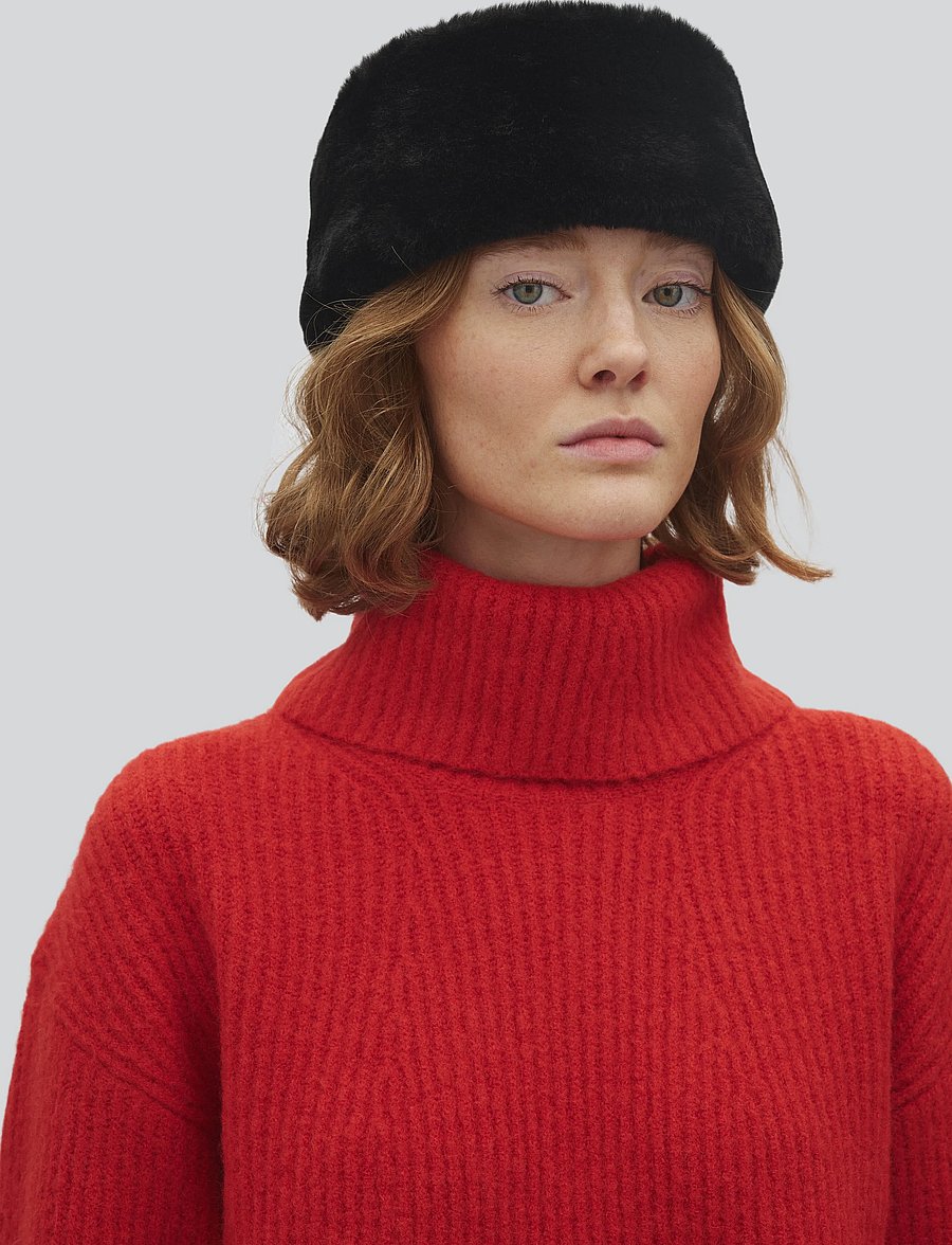 MBYM - Kemina-M - rollkragenpullover - deep red mix - 3