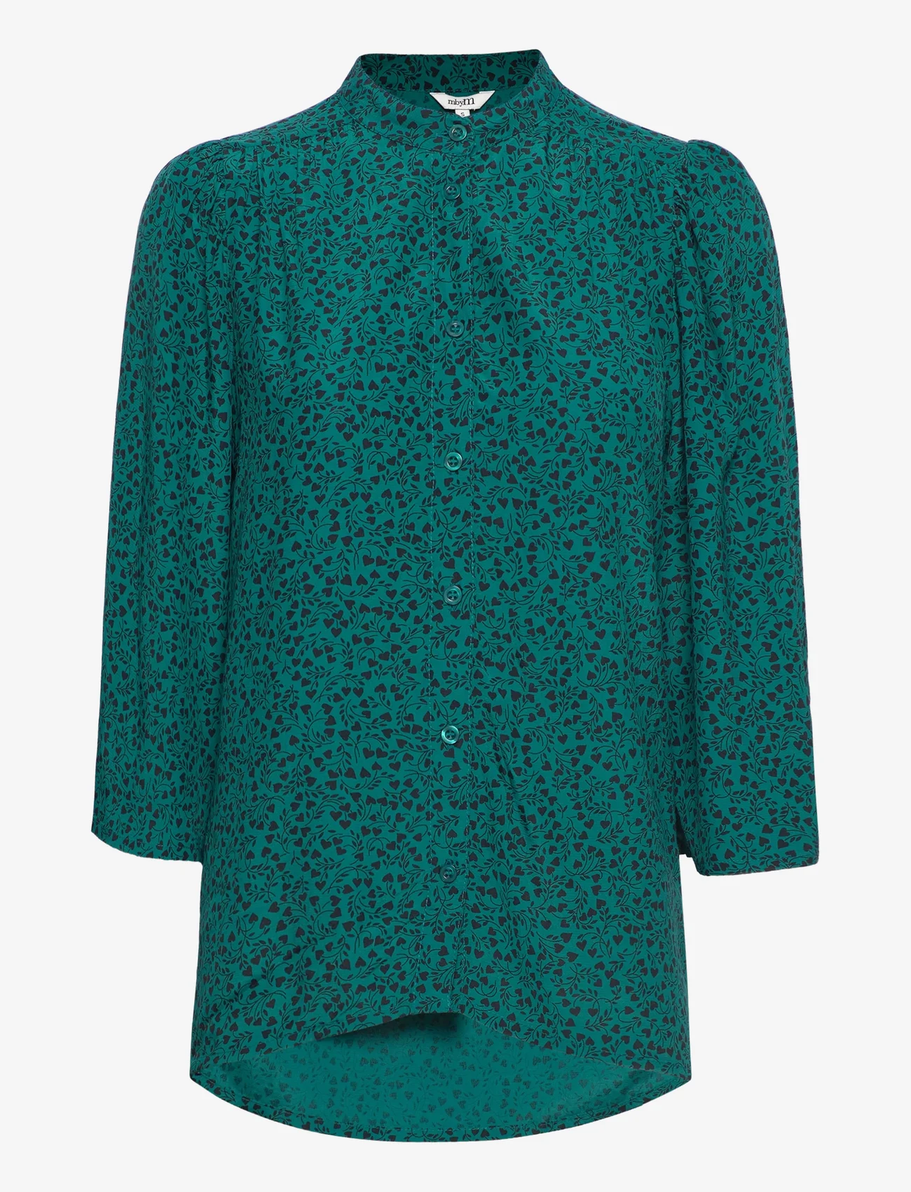 mbyM - Jaewon-M - long-sleeved blouses - josina green print - 0