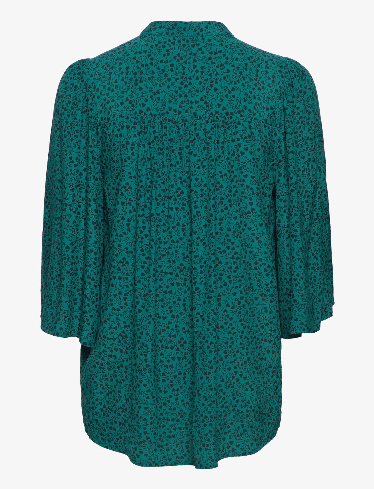 mbyM - Jaewon-M - long-sleeved blouses - josina green print - 1