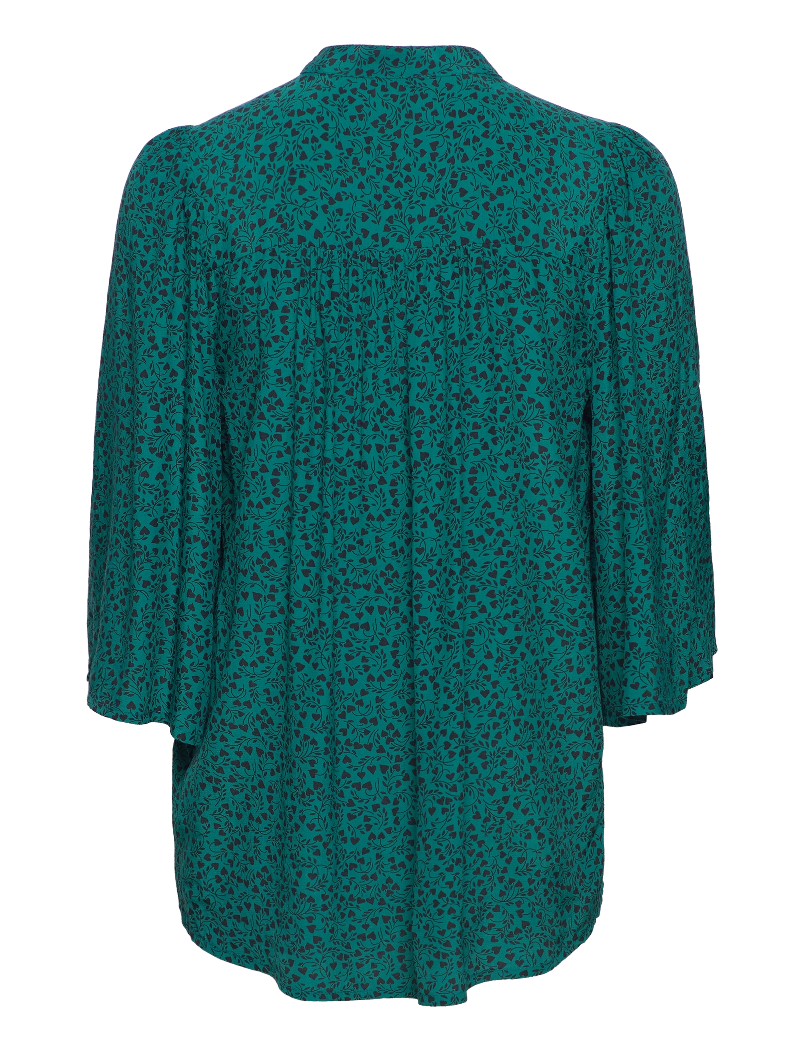 mbyM - Jaewon-M - blūzes ar garām piedurknēm - josina green print - 1