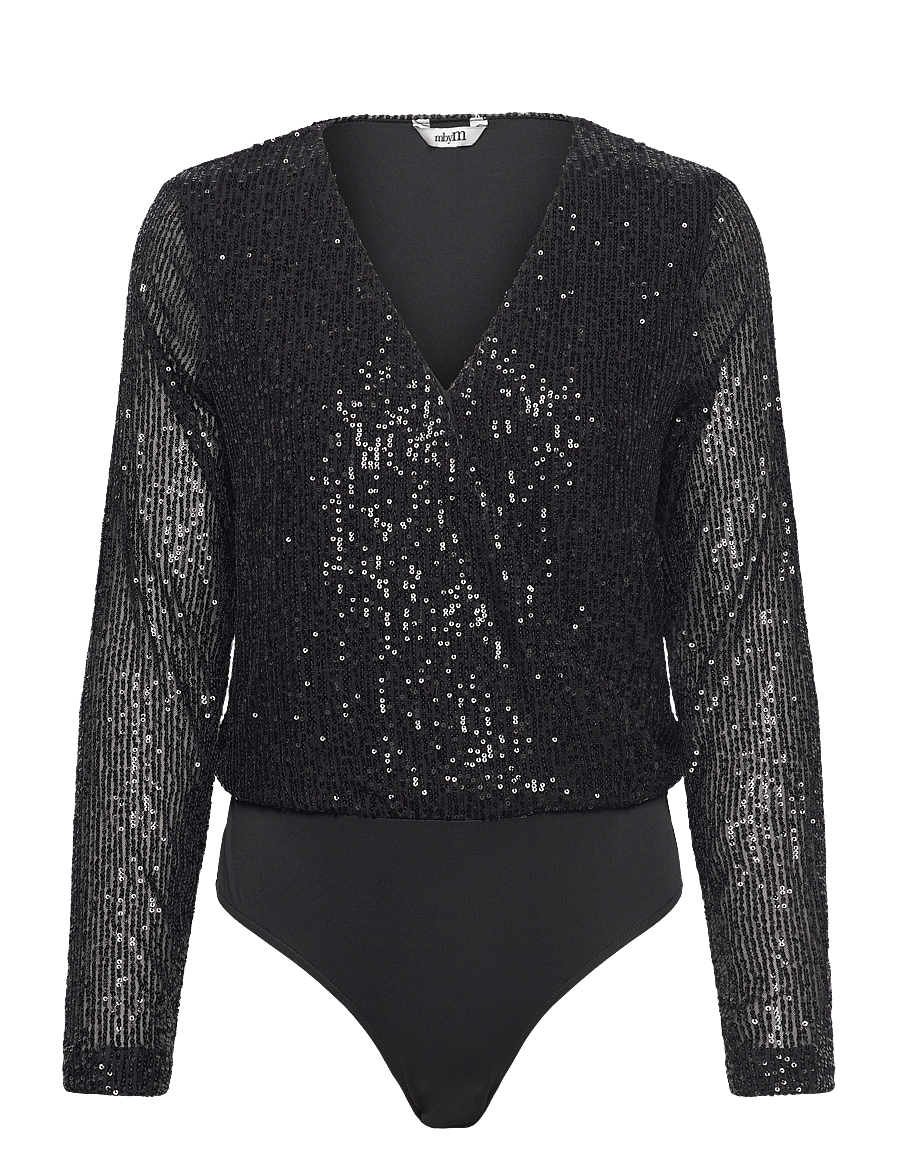 MBYM - Lilu-M - long sleeved blouses - black - 1