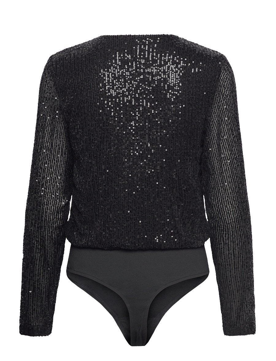 MBYM - Lilu-M - long sleeved blouses - black - 2