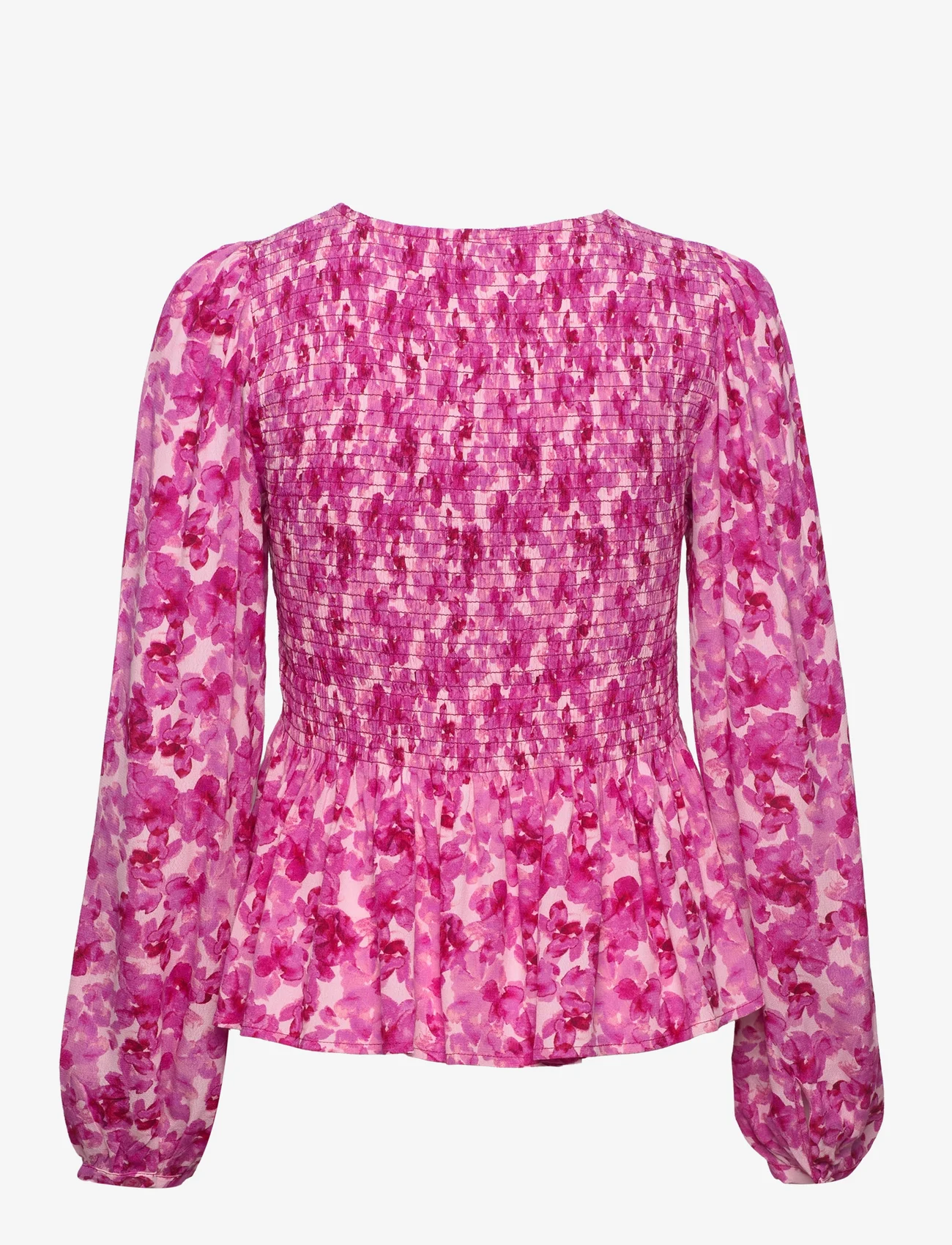 mbyM - Brynn-M - long-sleeved blouses - nela print pink - 1