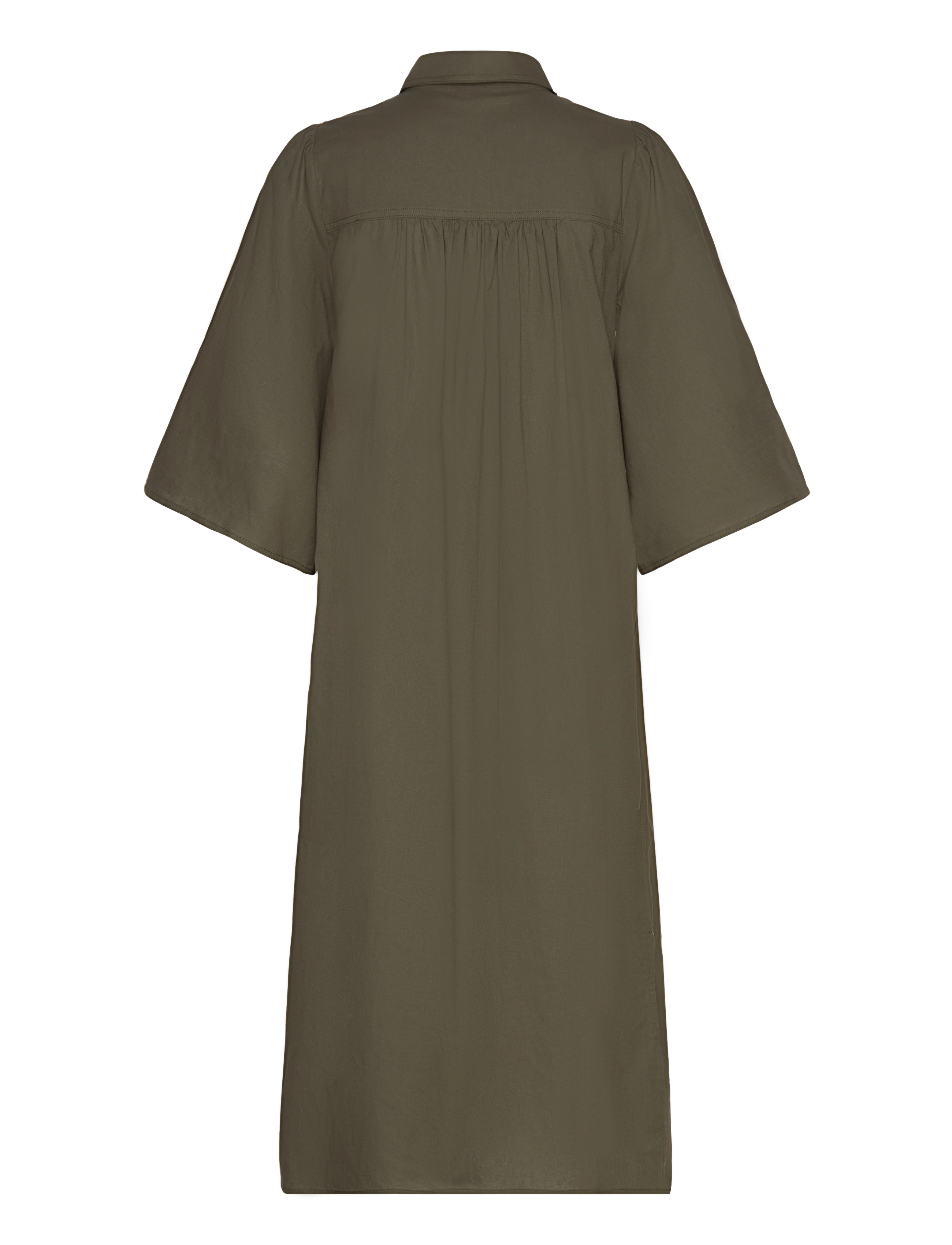 mbyM - Akoto-M - skjortklänningar - dusty olive - 2