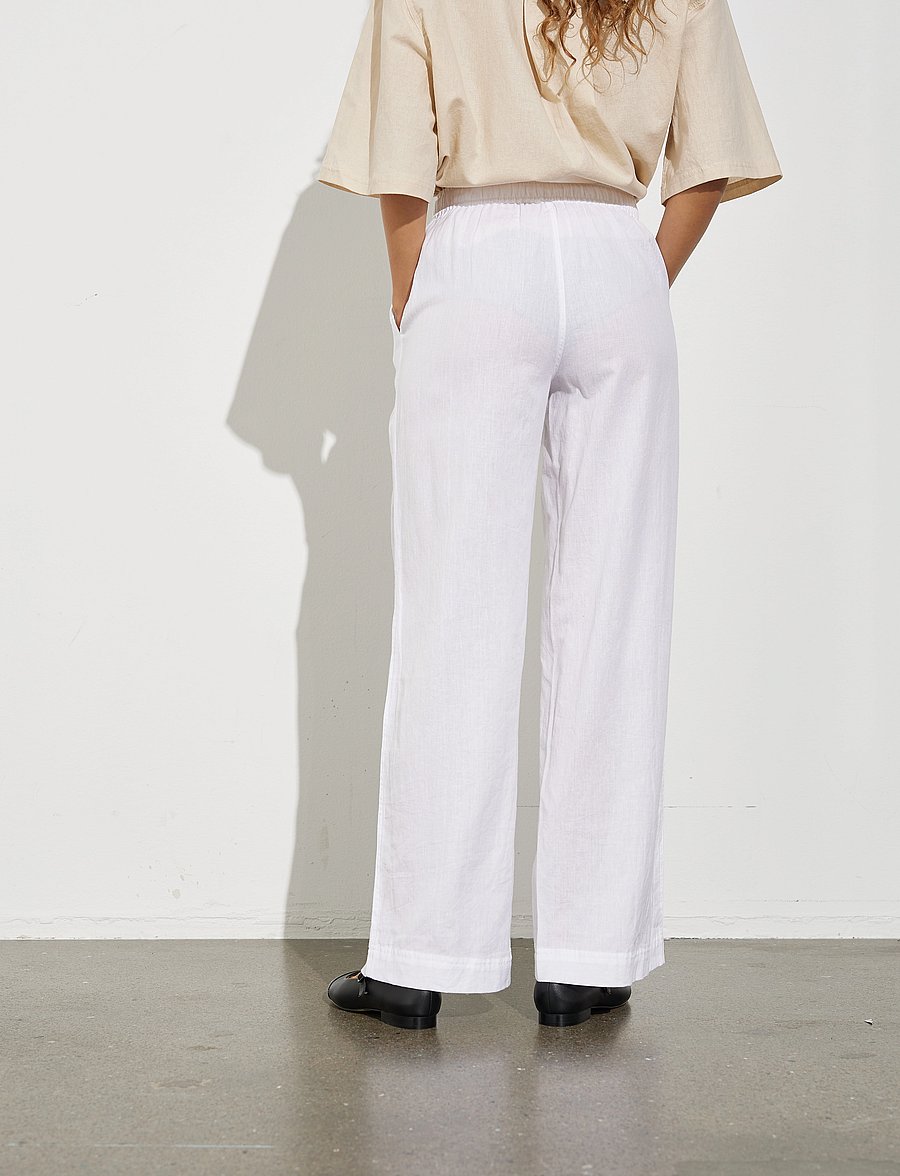 mbyM - Grasielle-M - linnebyxor - white - 4