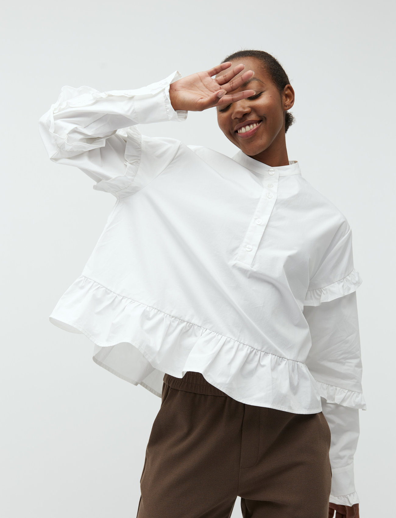 mbyM - Elodia-M - blouses met lange mouwen - white - 1