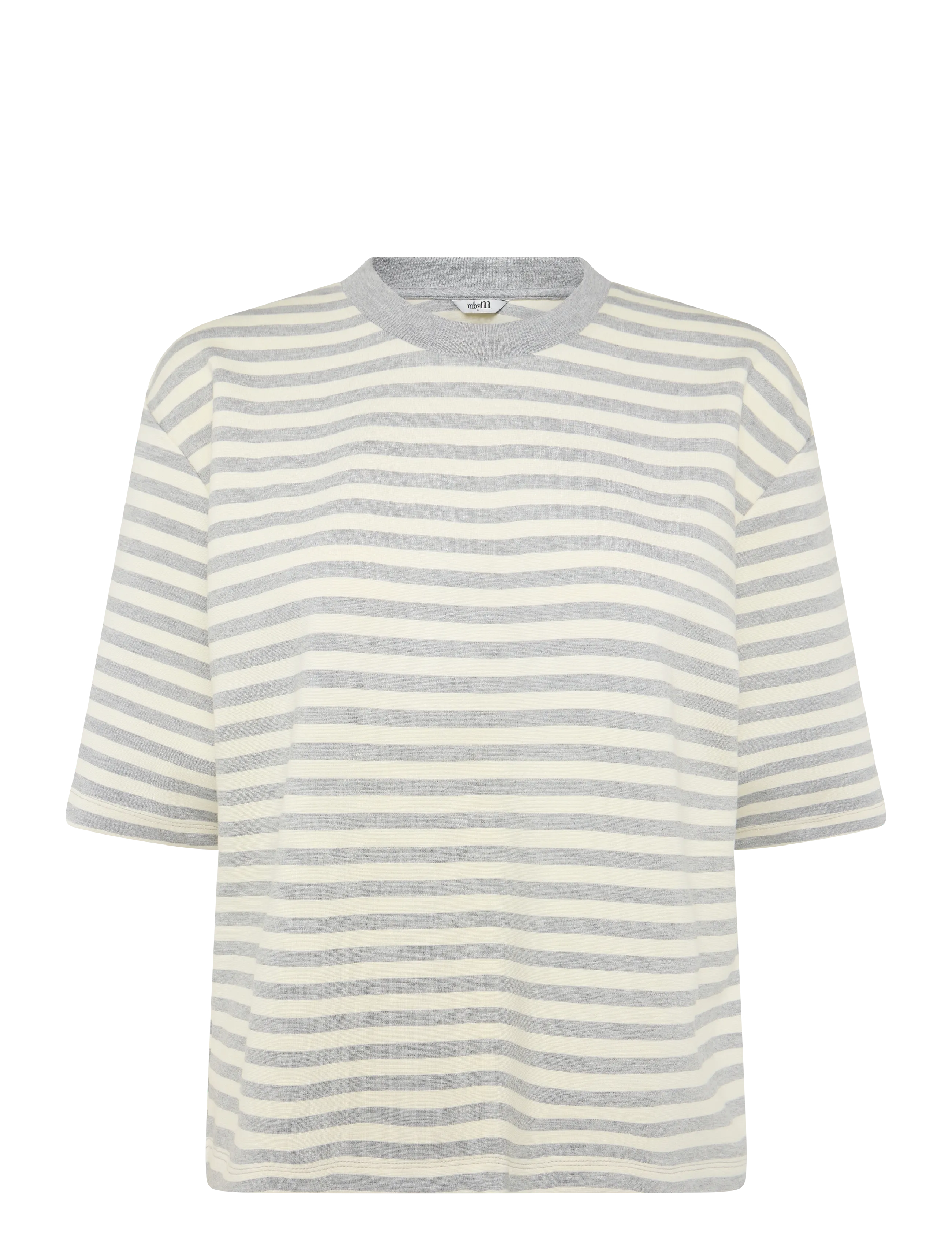 GREY MEL SUGAR STRIPE