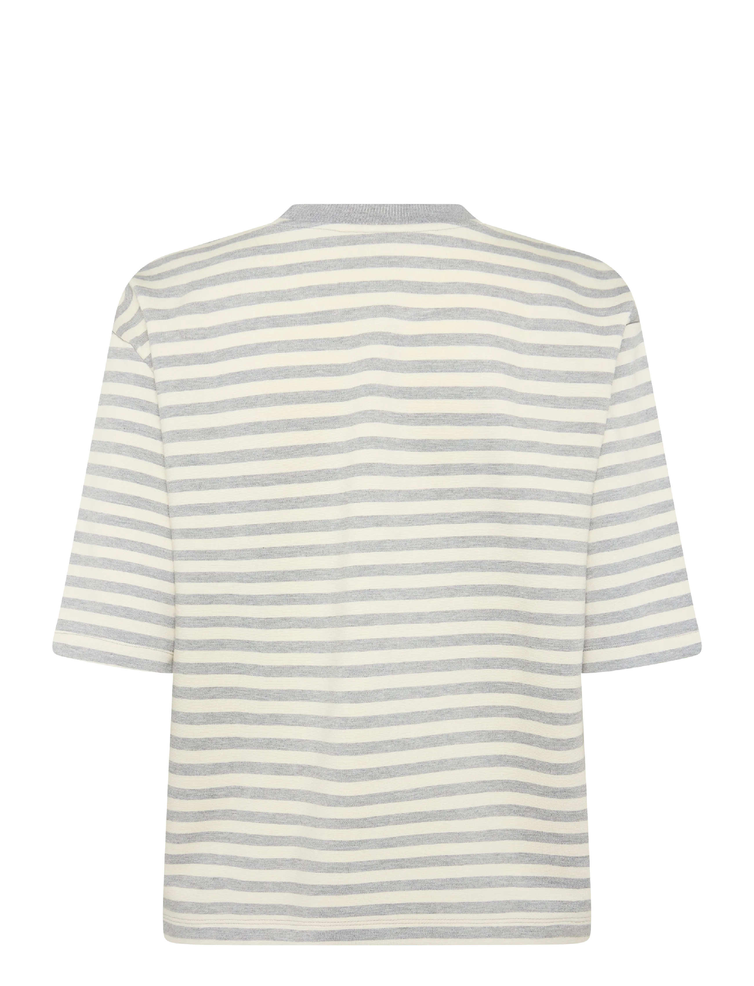 mbyM - Emrys-M - t-shirts - grey mel sugar stripe - 1