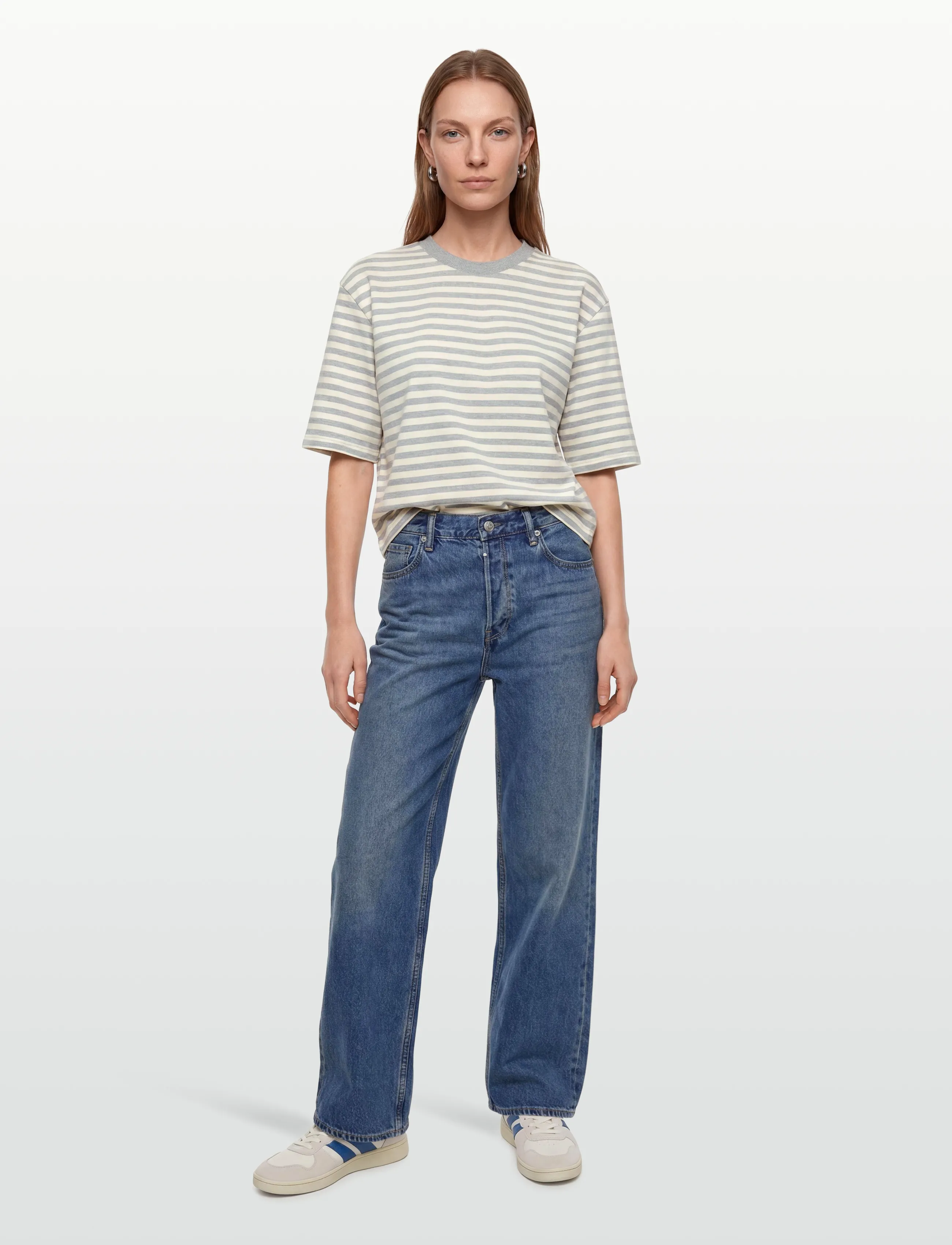 mbyM - Emrys-M - t-särgid - grey mel sugar stripe - 0