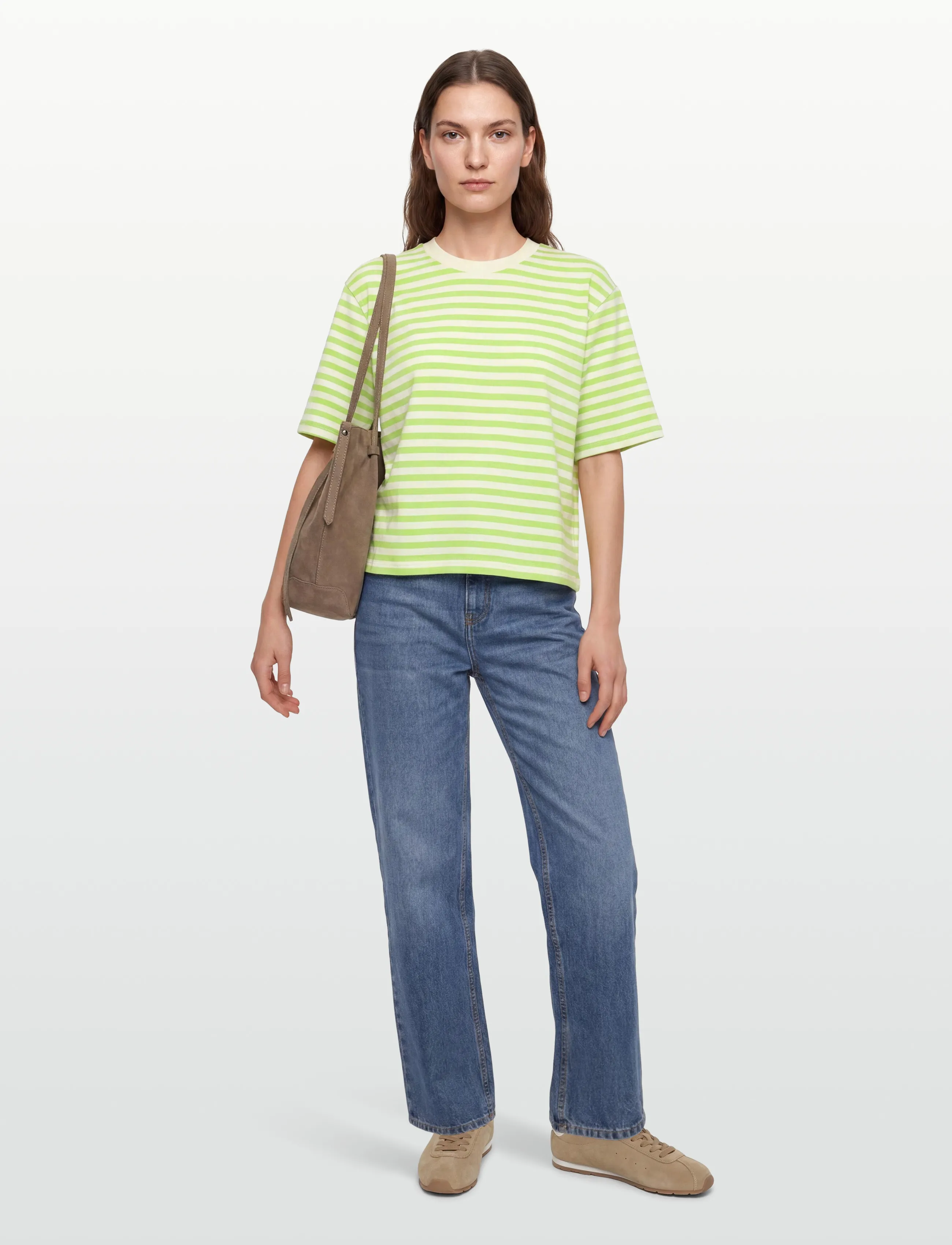 mbyM - Emrys-M - t-skjorter - sunny lime sugar stripe - 0