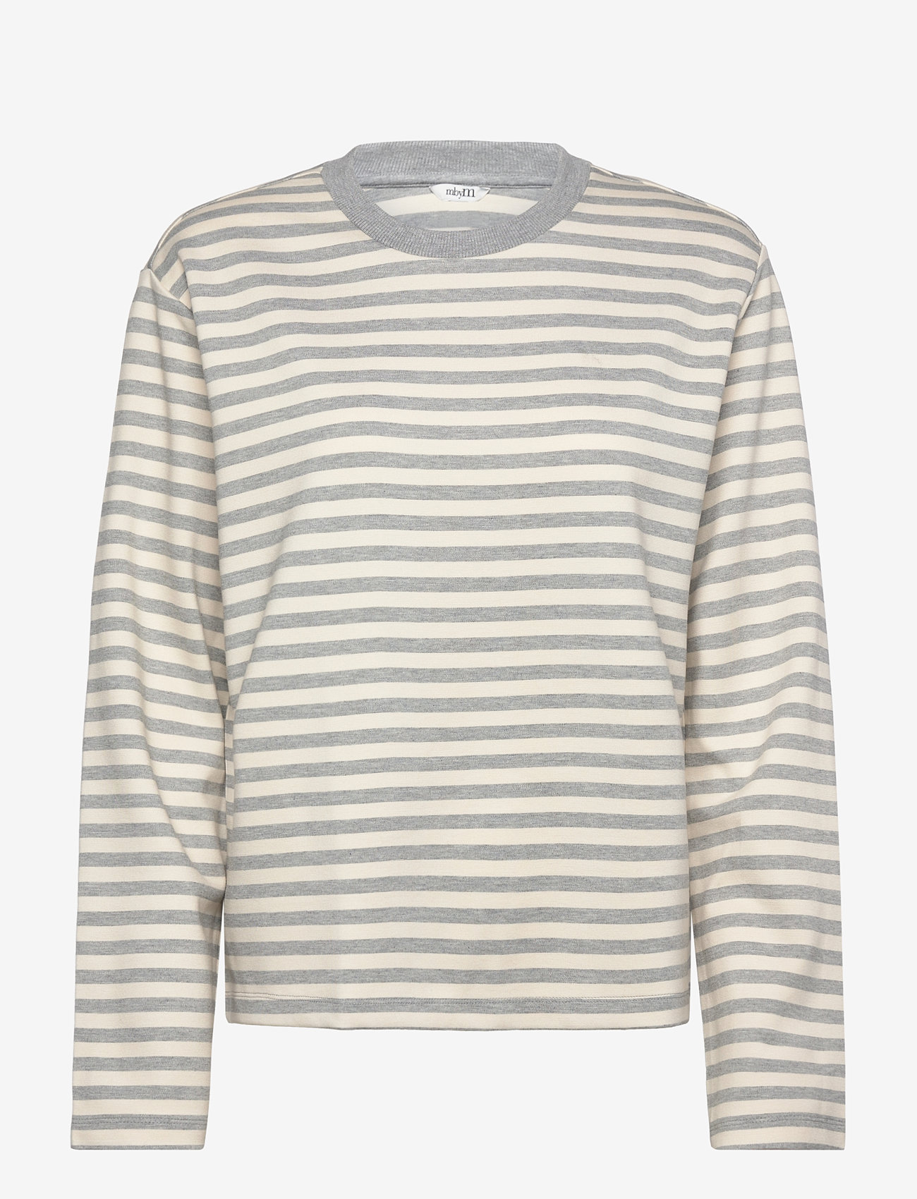 mbyM - Celia-M - herbstliche kleidung - grey mel sugar stripe - 0