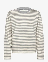 mbyM - Celia-M - herbstliche kleidung - grey mel sugar stripe - 0