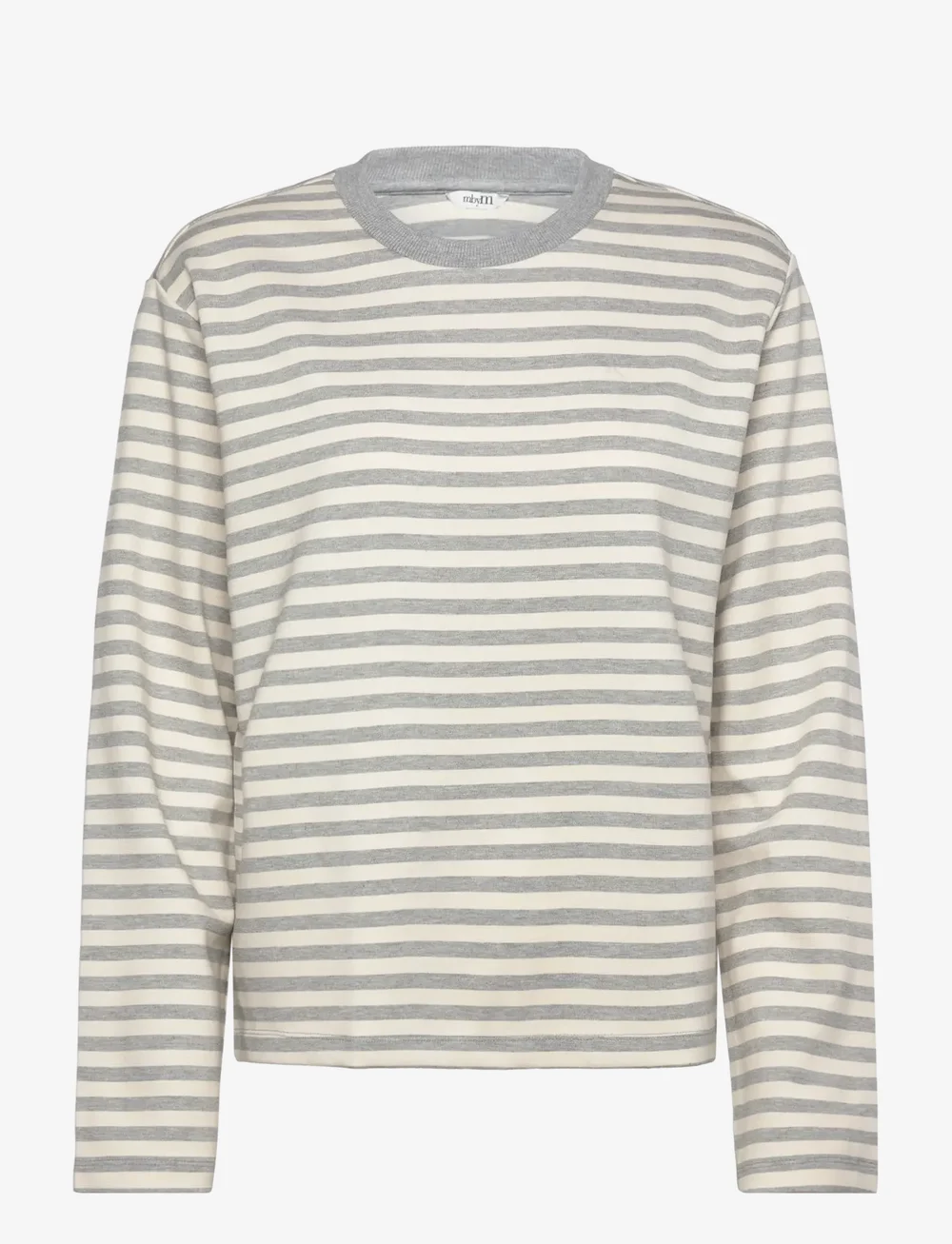 mbyM - Celia-M - herbstliche kleidung - grey mel sugar stripe - 0