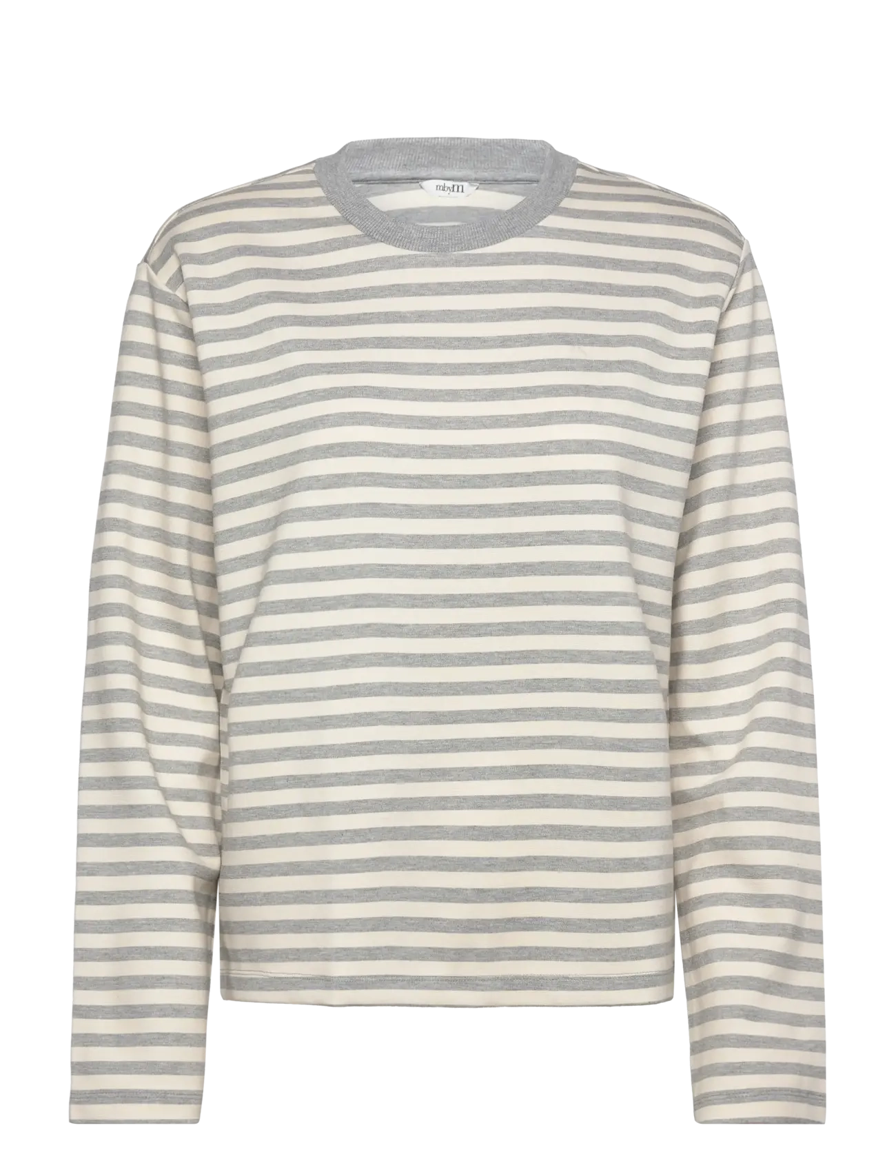 GREY MEL SUGAR STRIPE