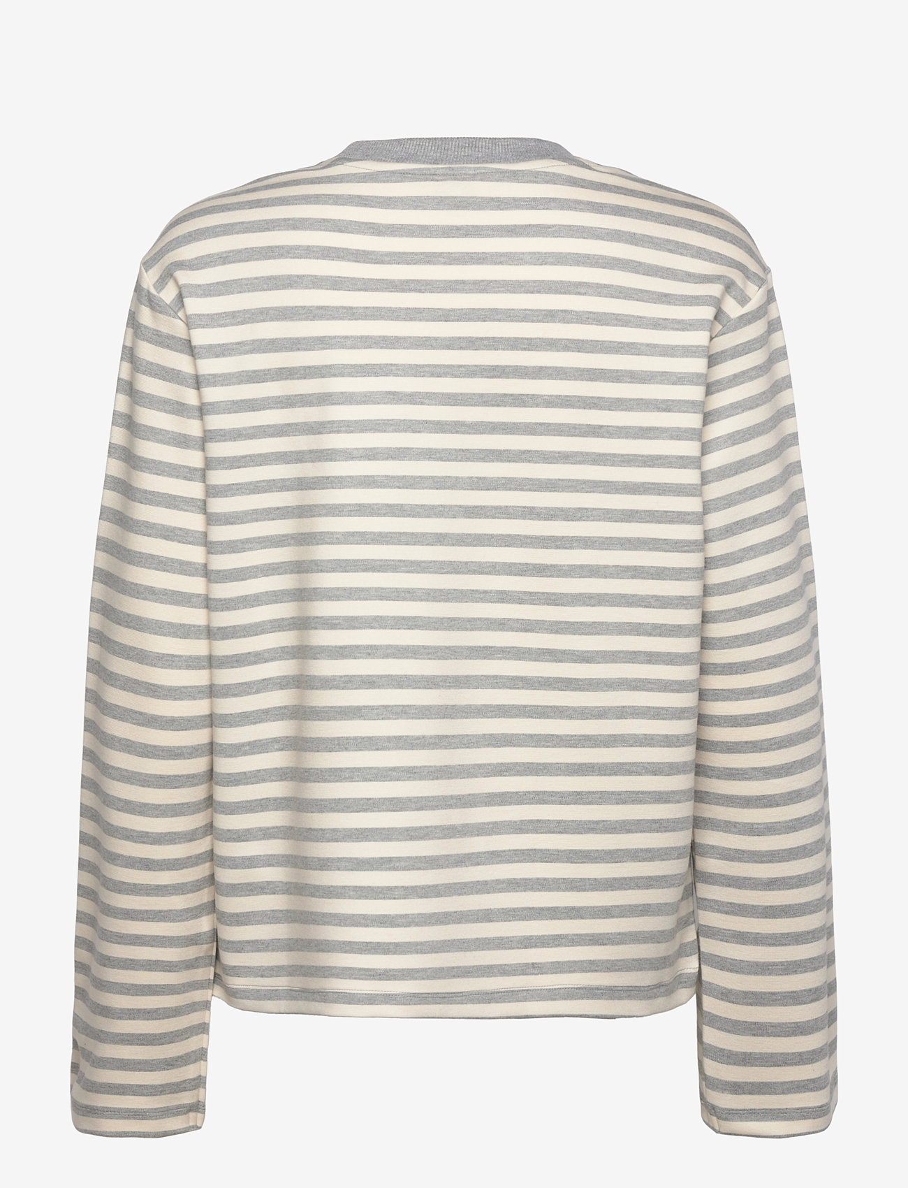 mbyM - Celia-M - herbstliche kleidung - grey mel sugar stripe - 1