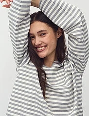 mbyM - Celia-M - herbstliche kleidung - grey mel sugar stripe - 2