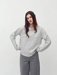 mbyM - Celia-M - herbstliche kleidung - grey mel sugar stripe - 4