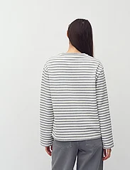 mbyM - Celia-M - herbstliche kleidung - grey mel sugar stripe - 5