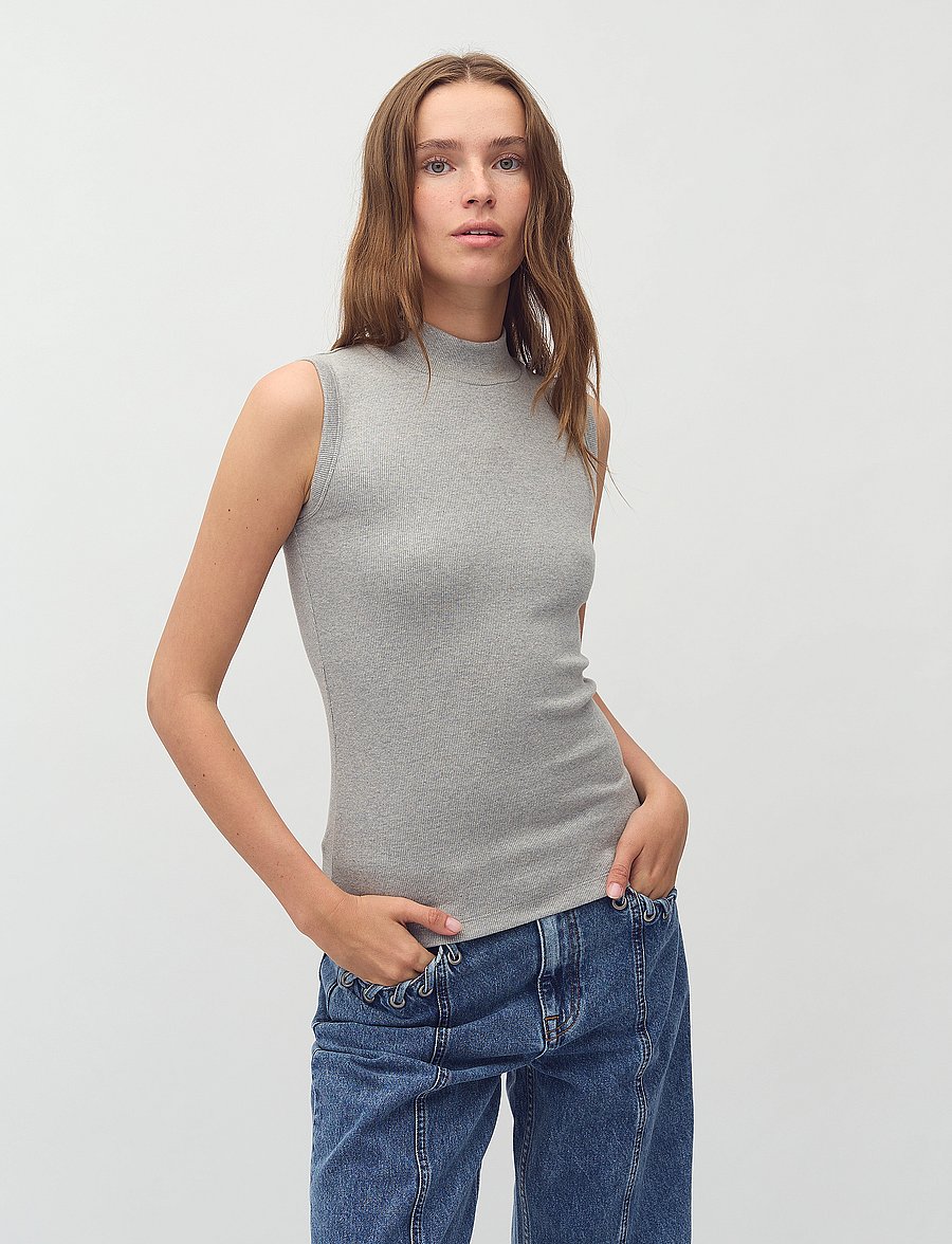 mbyM - Magen SL-M - Ärmellose tops - grey melange - 0