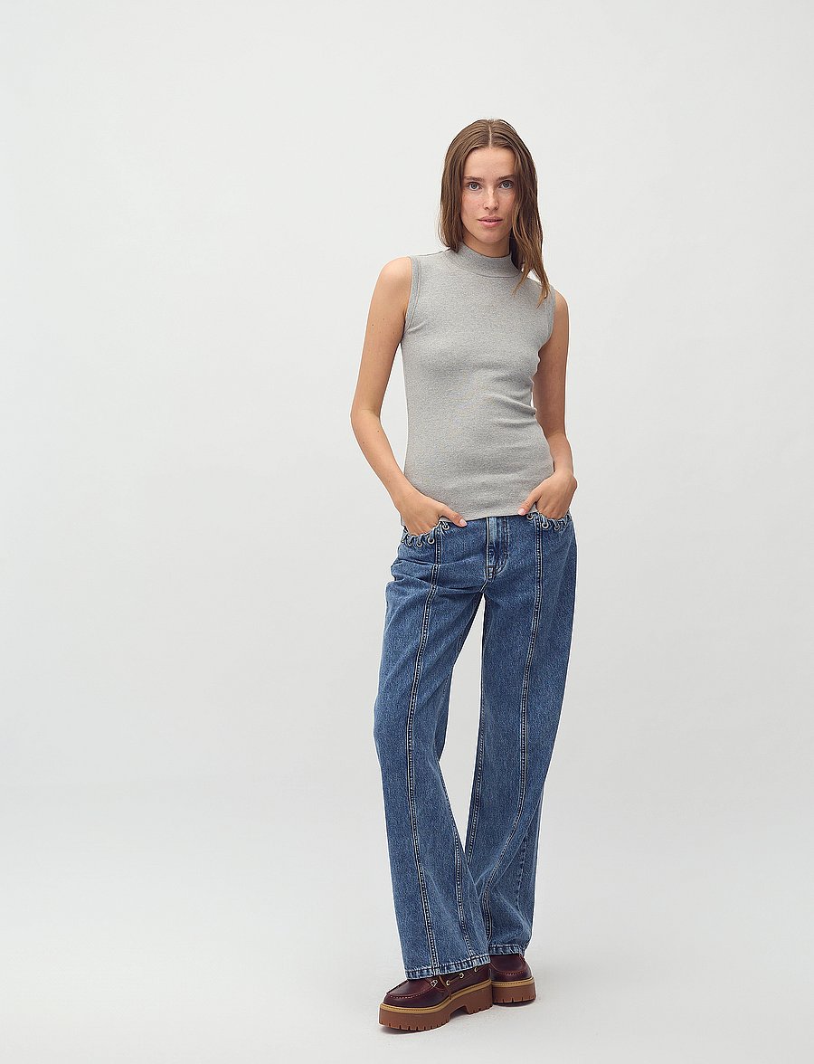 mbyM - Magen SL-M - Ärmellose tops - grey melange - 3