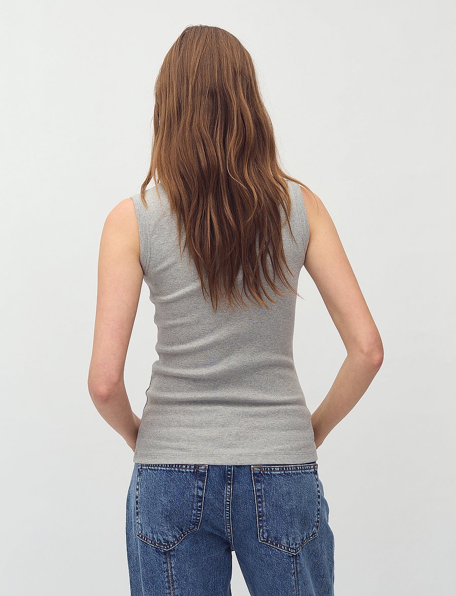 mbyM - Magen SL-M - Ärmellose tops - grey melange - 4