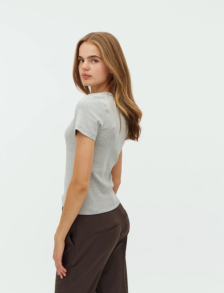mbyM - Otis-M - t-shirts - grey melange - 3