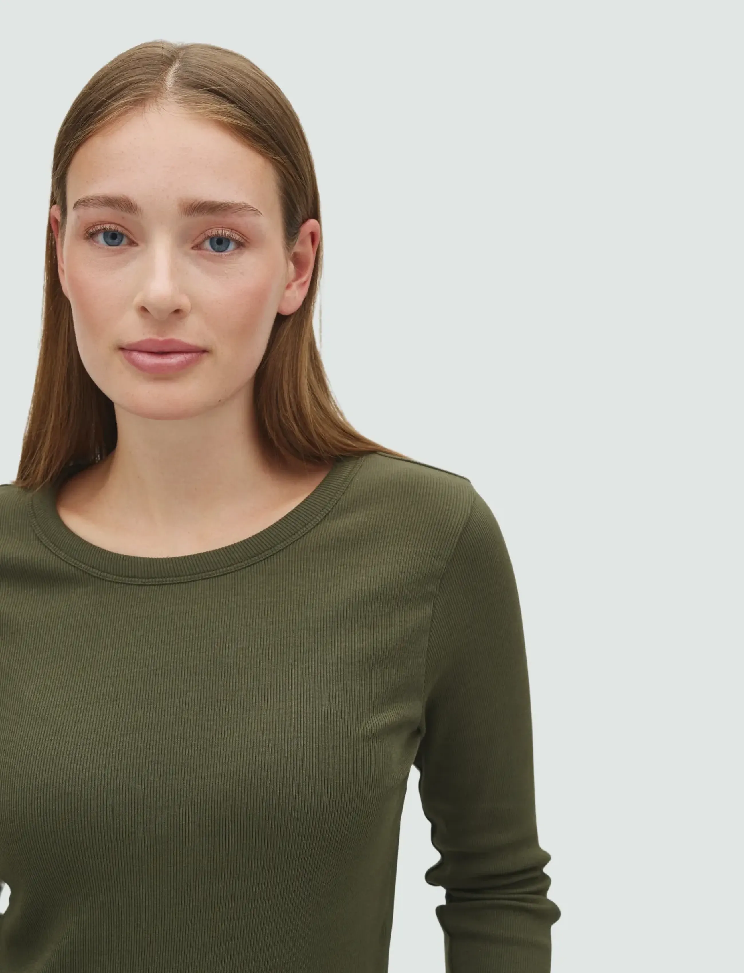 MBYM - Otis LS-M - langärmlige tops - warm olive - 3