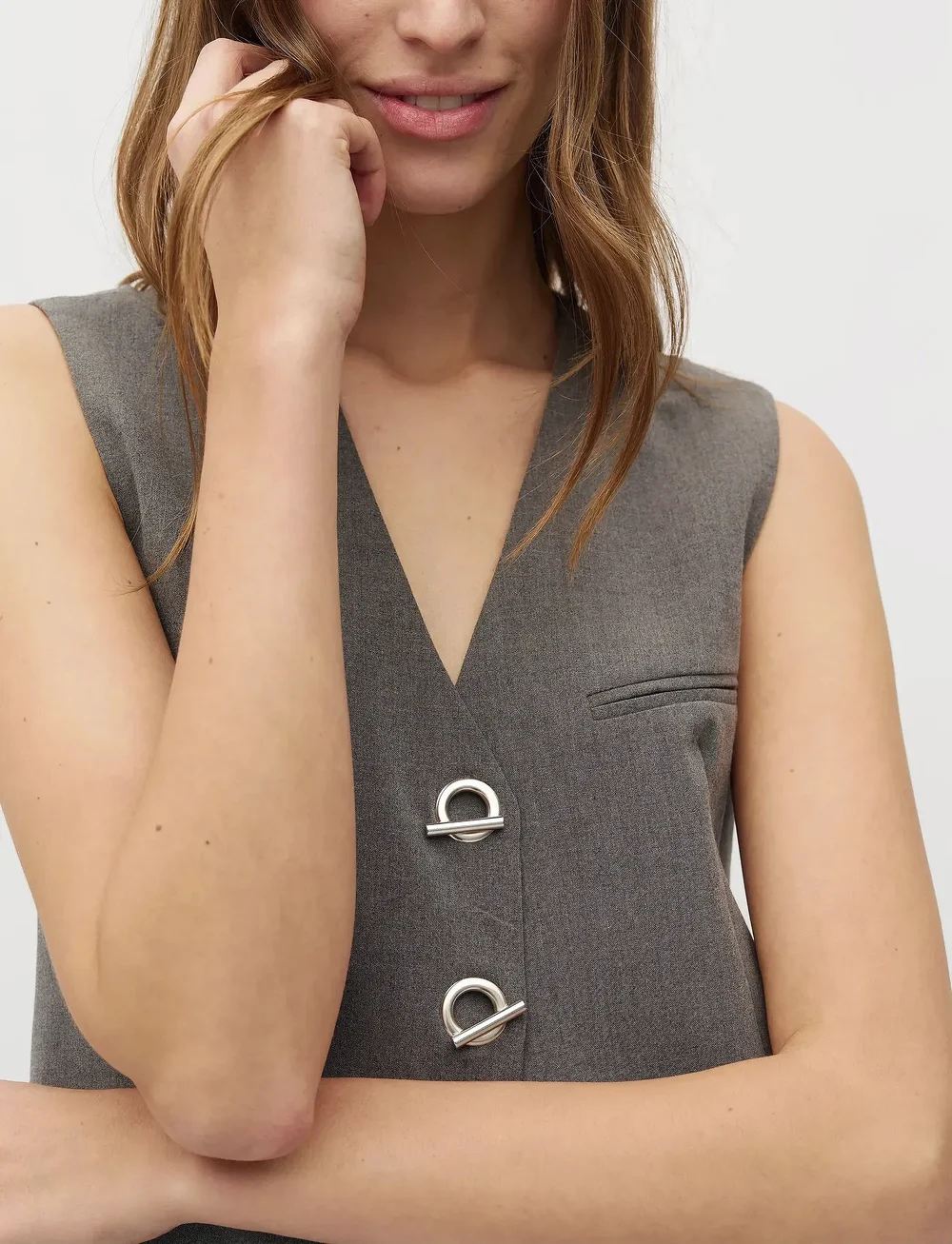 mbyM - Aleia-M - waistcoats - medium melange - 3