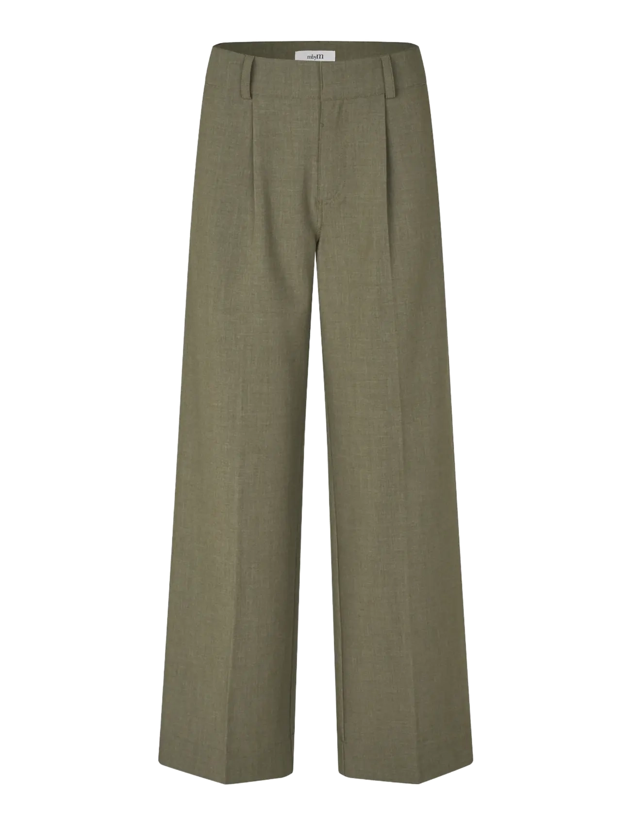mbyM Farin-M - Bukser - DUSTY OLIVE MELANGE / khaki/green