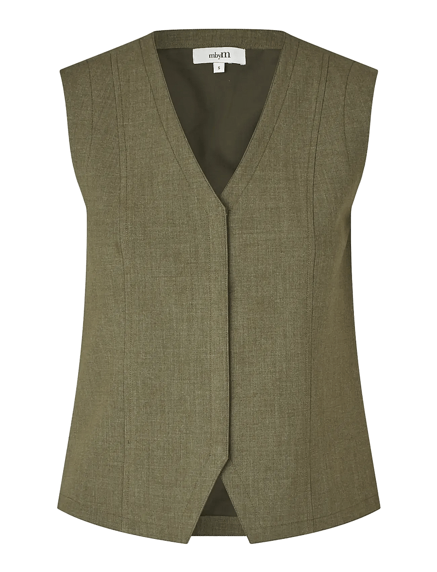 mbyM - Flavina-M - gilets - dusty olive melange - 1
