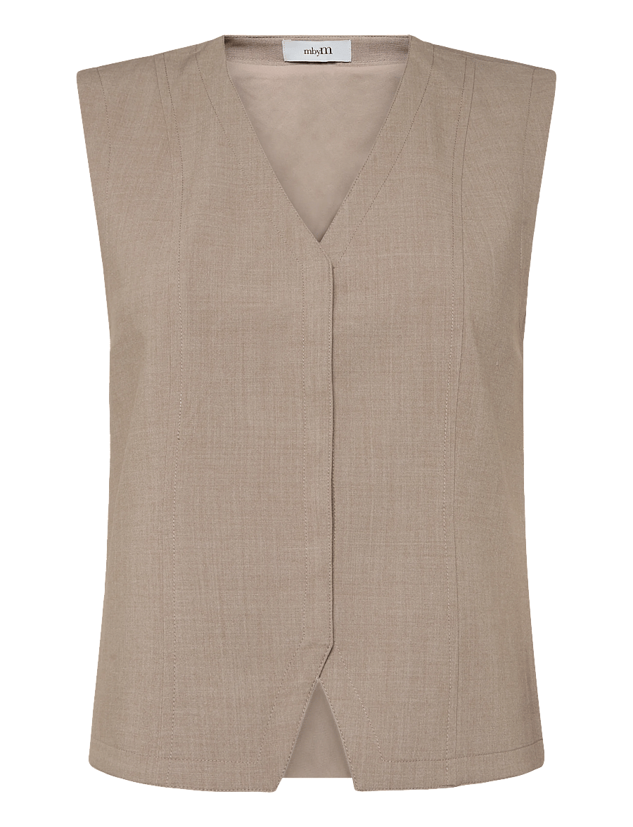 MBYM - Flavina-M - kostymvästar - spring grey melange - 0