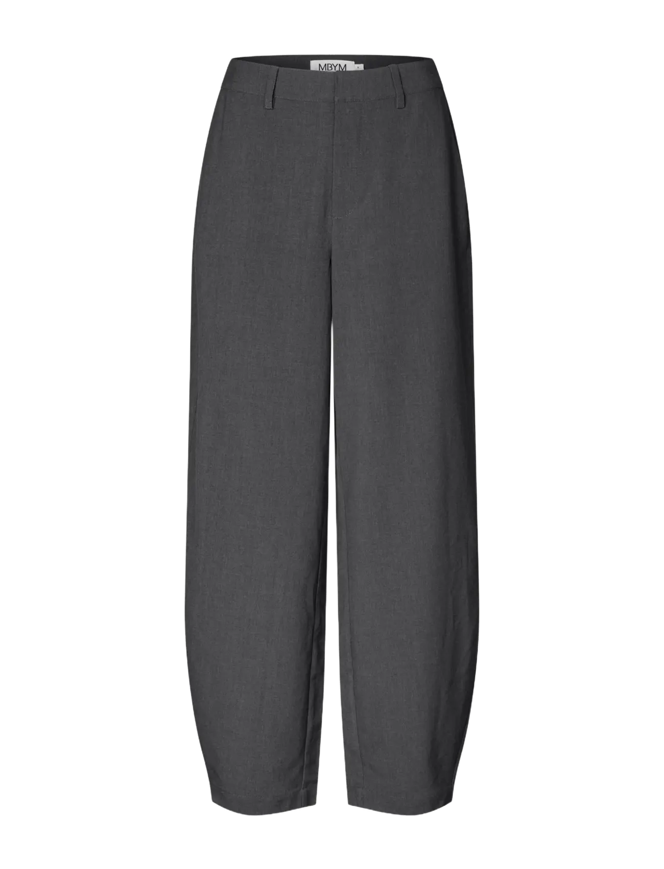 MBYM - Silira-M - hosen mit geradem bein - charcoal melange - 1