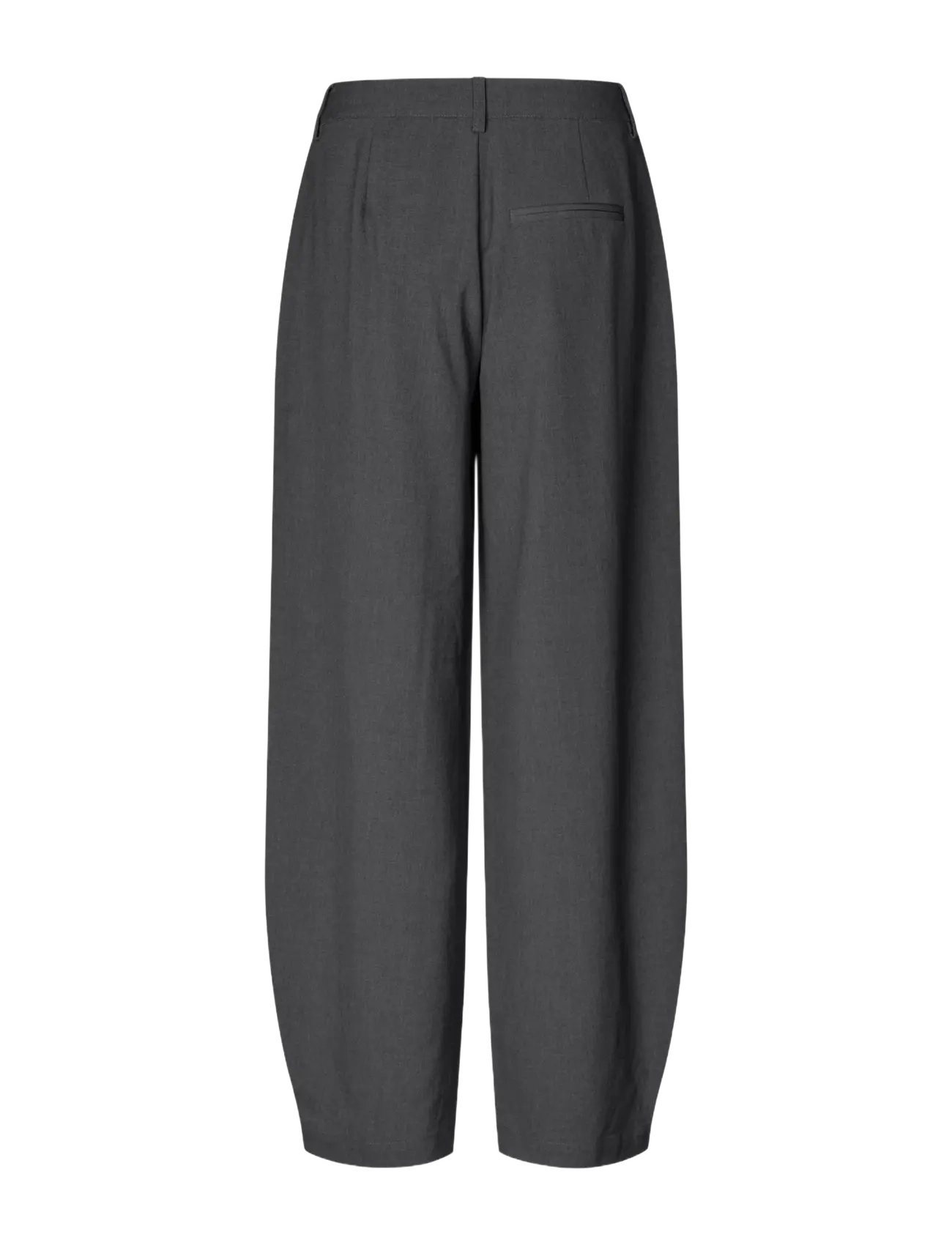 MBYM - Silira-M - hosen mit geradem bein - charcoal melange - 2