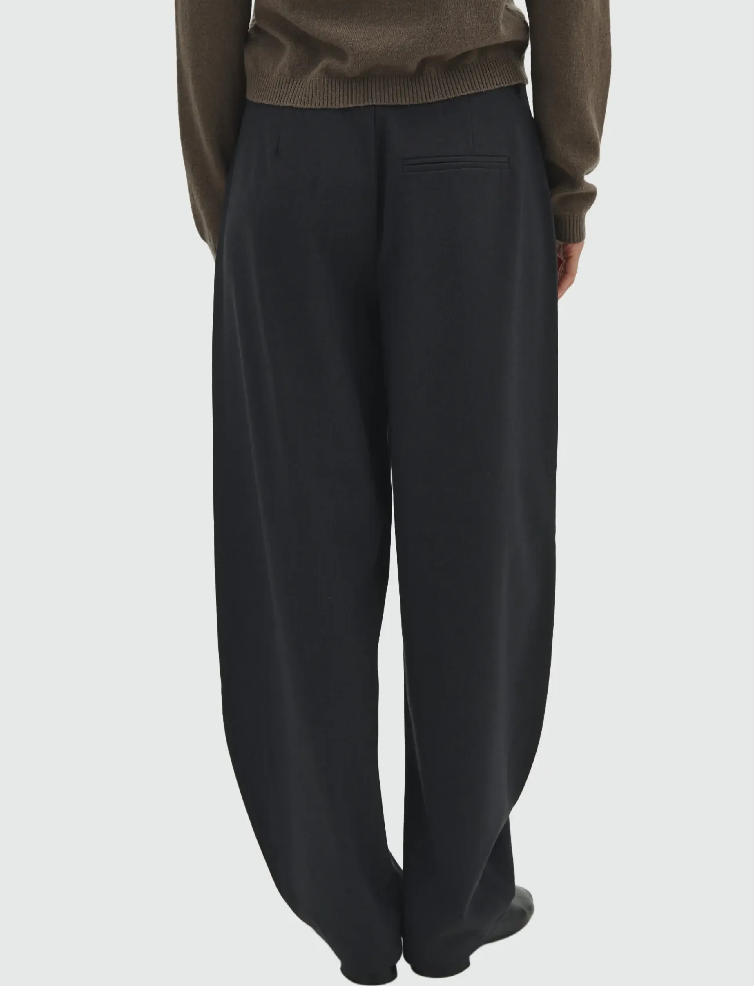 MBYM - Silira-M - hosen mit geradem bein - charcoal melange - 4