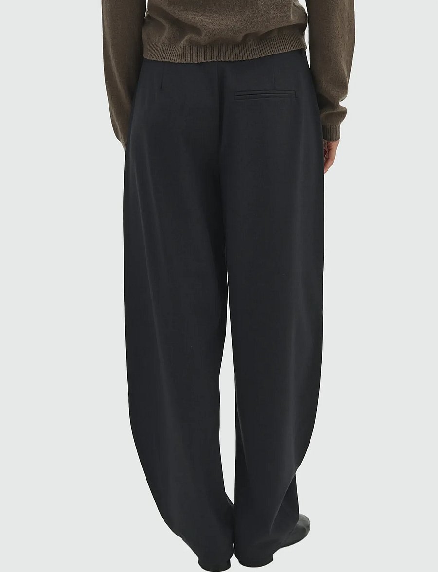 MBYM - Silira-M - hosen mit geradem bein - charcoal melange - 4