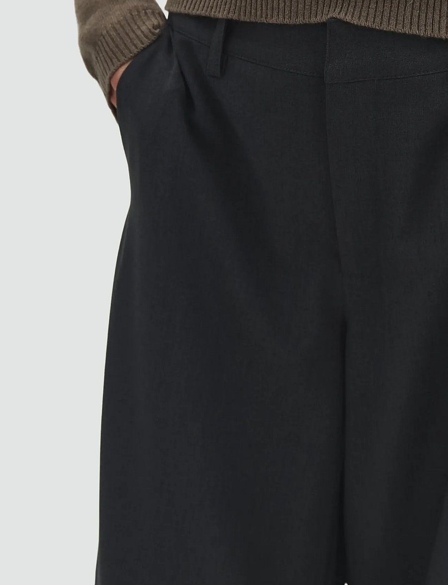 MBYM - Silira-M - hosen mit geradem bein - charcoal melange - 5