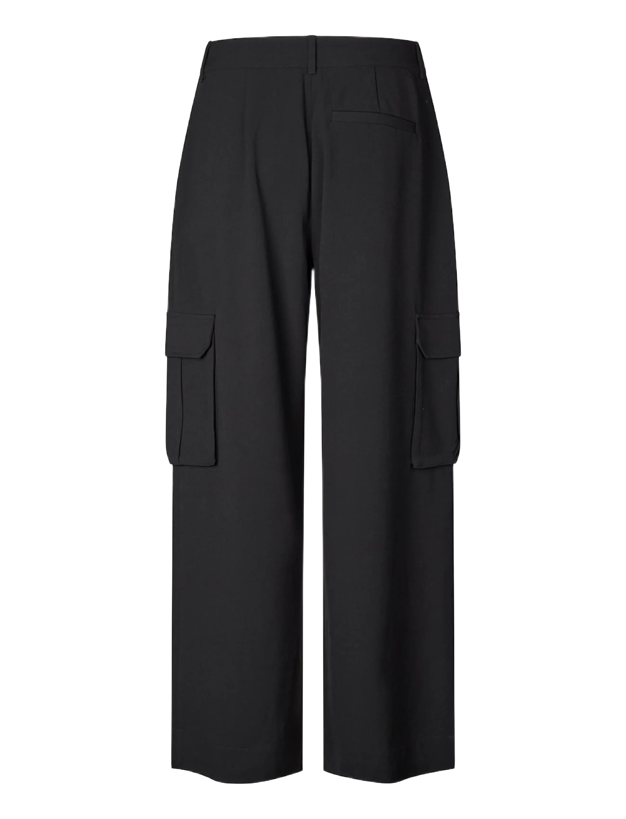 MBYM - Emeli Pocket-M - hosen mit weitem bein - black - 2