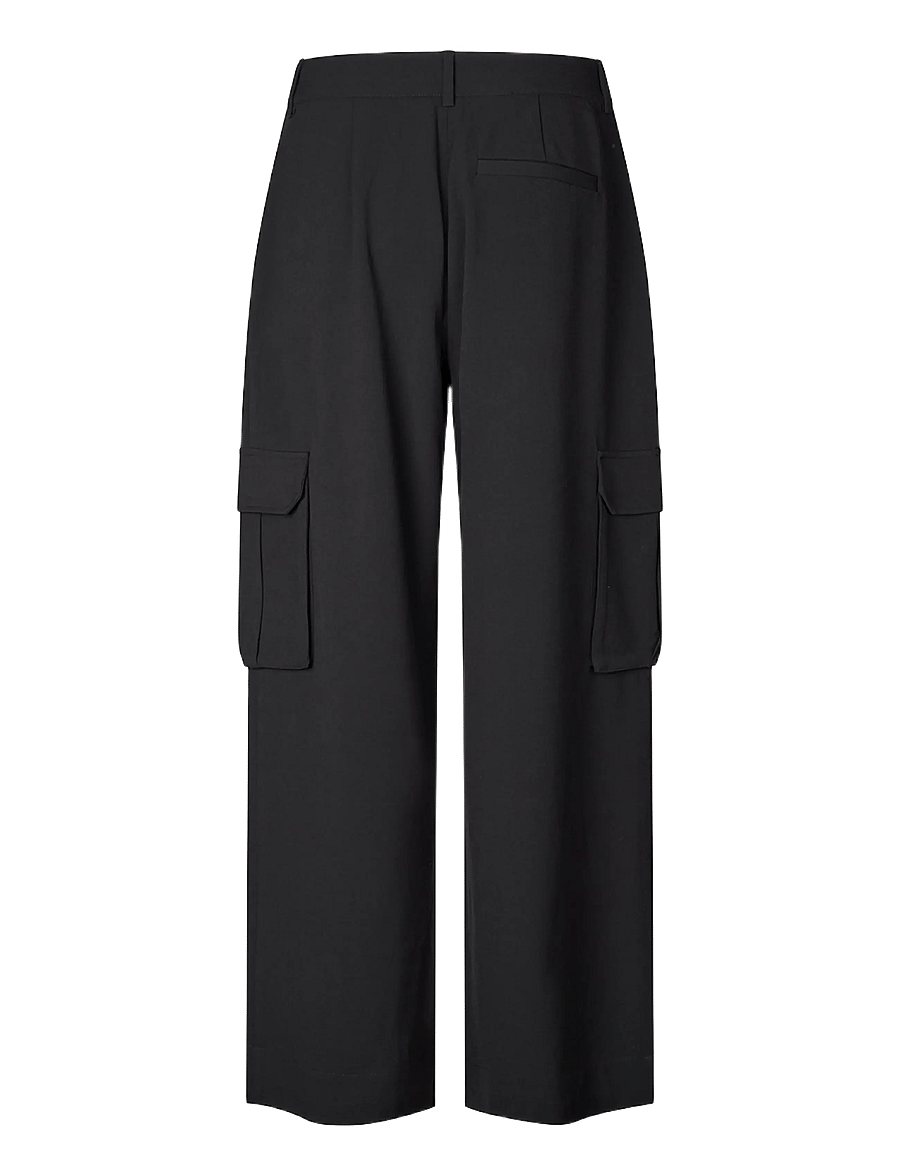 MBYM - Emeli Pocket-M - hosen mit weitem bein - black - 2
