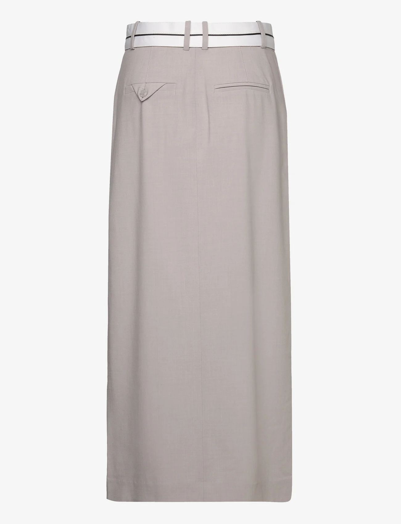 mbyM - Macara-M - maxi skirts - light grey melange - 1