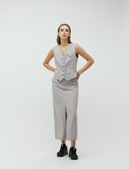 mbyM - Macara-M - maxi skirts - light grey melange - 2