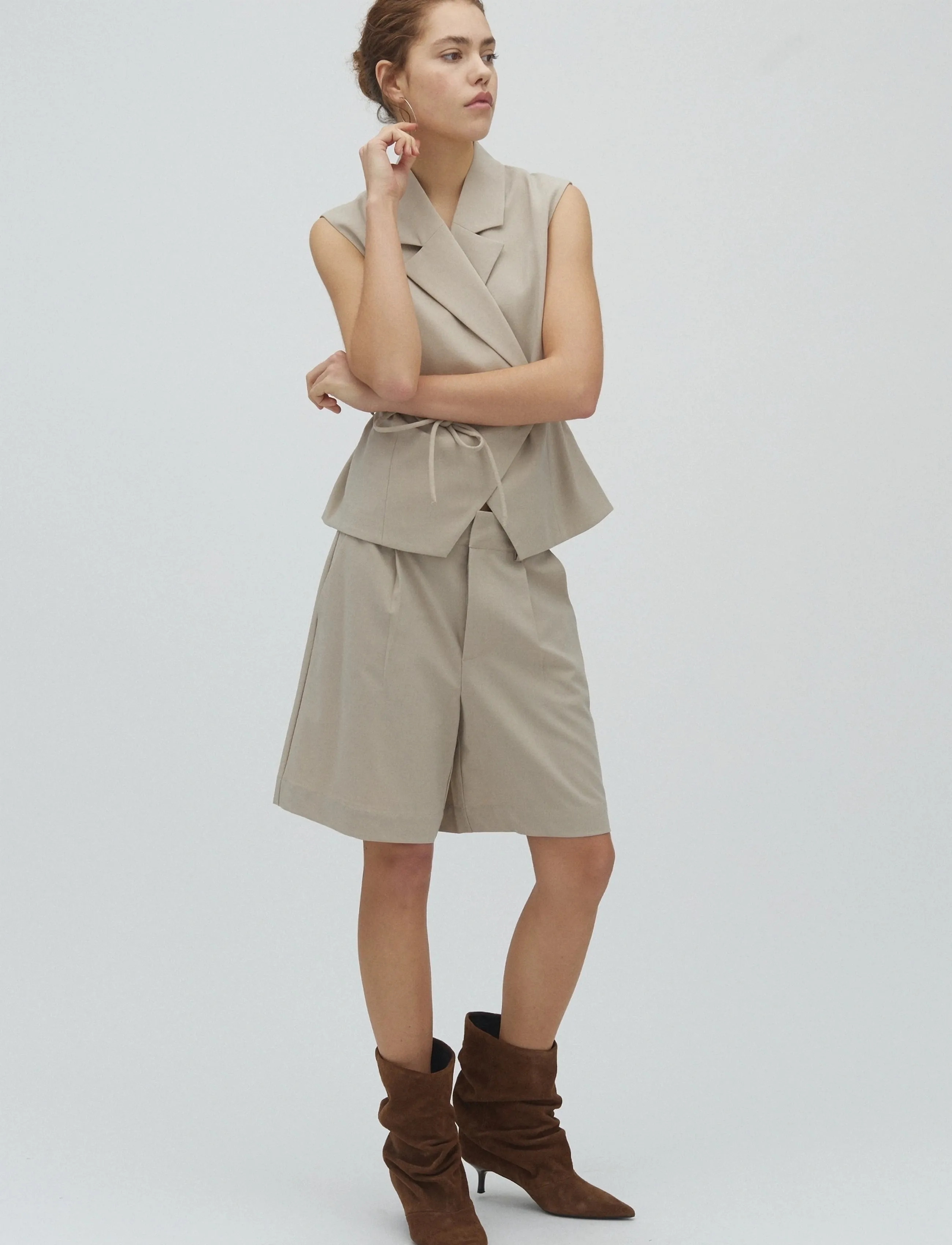 mbyM Guri-M - Shorts - LIGHT SAND / beige