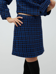 mbyM - Pelian-M - korta kjolar - blue houndstooth - 2