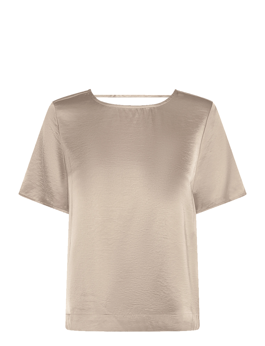 MBYM - Nivara-M - kurzärmelige blusen - sand grey - 0
