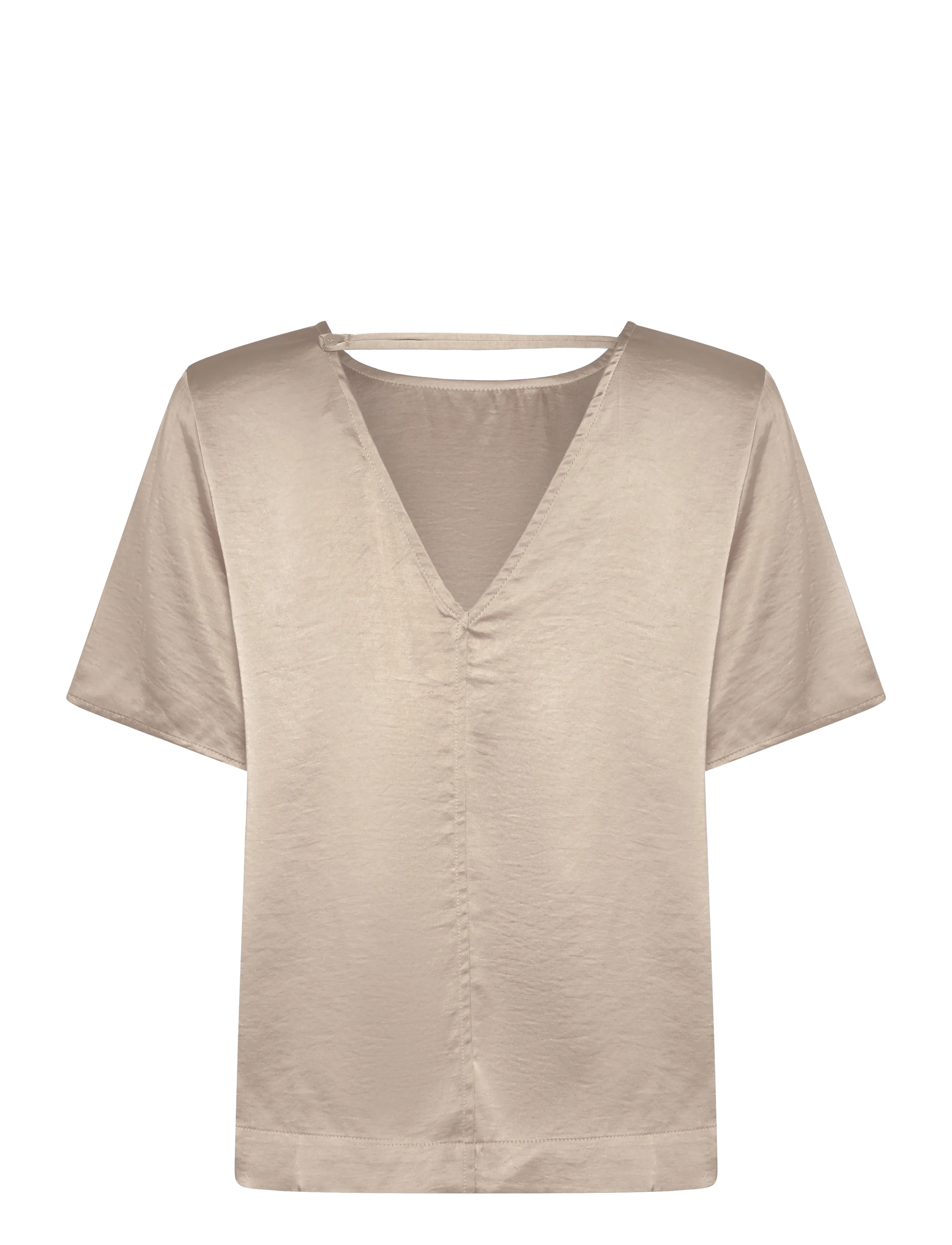 MBYM - Nivara-M - kurzärmelige blusen - sand grey - 1